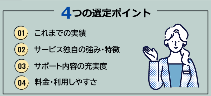 異業種転職におすすめの転職エージェント・転職サイトの選定ポイント